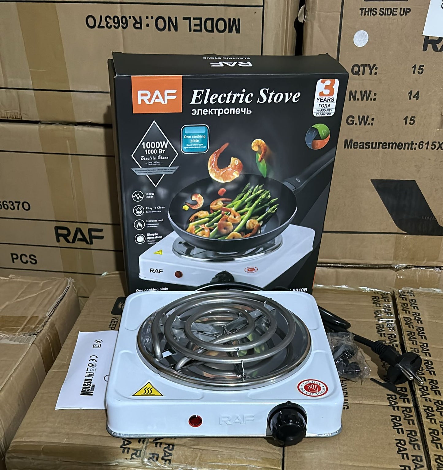 ESTUFA ELÉCTRICA RAF 1 QUEMADOR