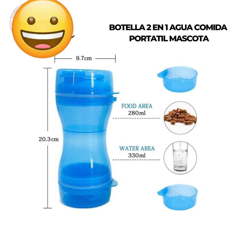 BOTELLA BEBEDERO DE MASCOTA