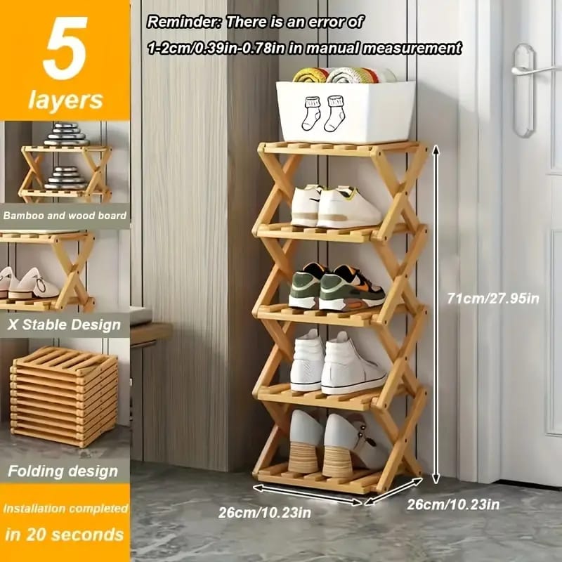ESTANDE BAMBU PLEGABLE DE 5 NIVELES CD-262