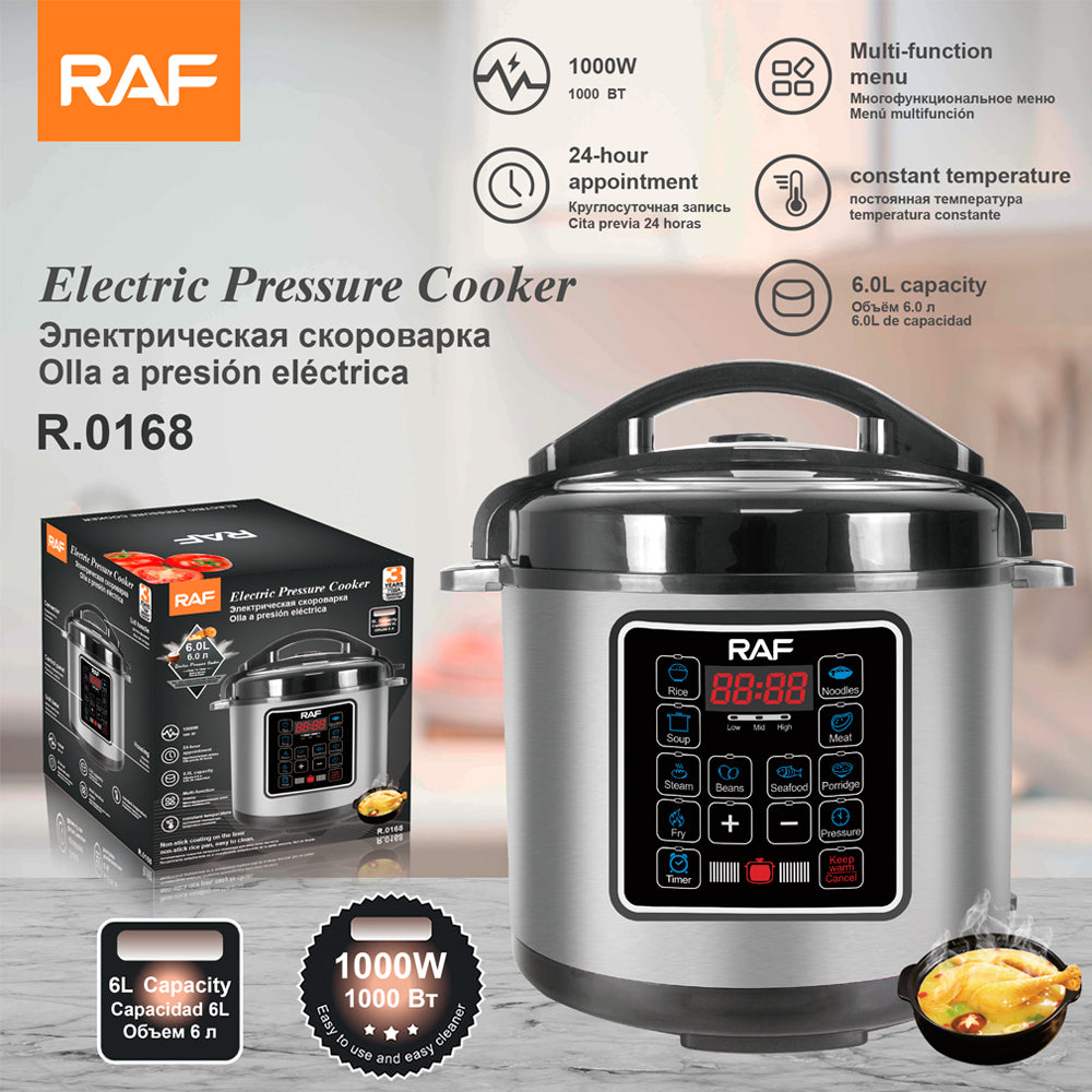 OLLA ARROCERA INTELIGENTE RAF R.0168 – 6L | ACERO INOXIDABLE & PANTALLA TÁCTIL
