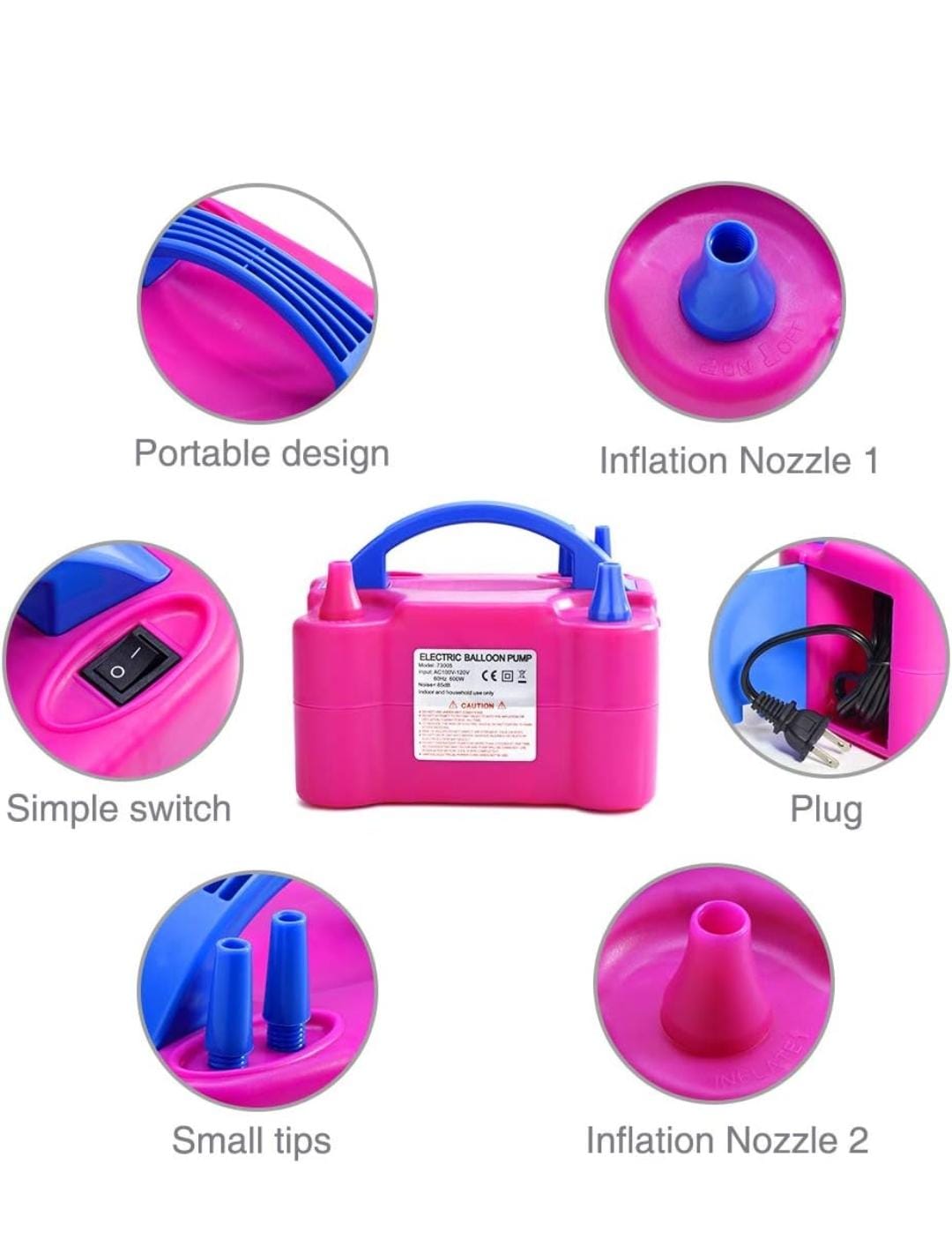 INFLADOR DE GLOBOS ELECTRICO