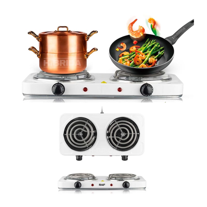 COCINA ELECTRICA RAF 2 HORNILLAS ASPIRAL R.8020B