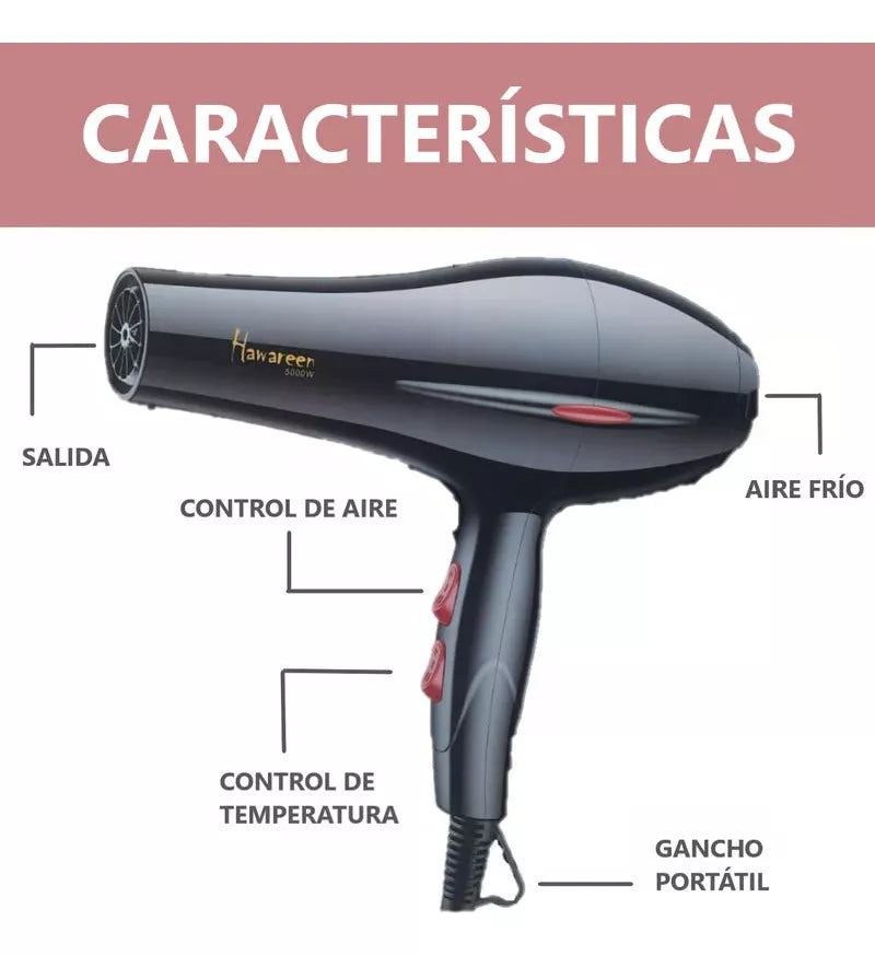 SECADORA HAWAREEN Q18 4 EN 1 DE 5000W