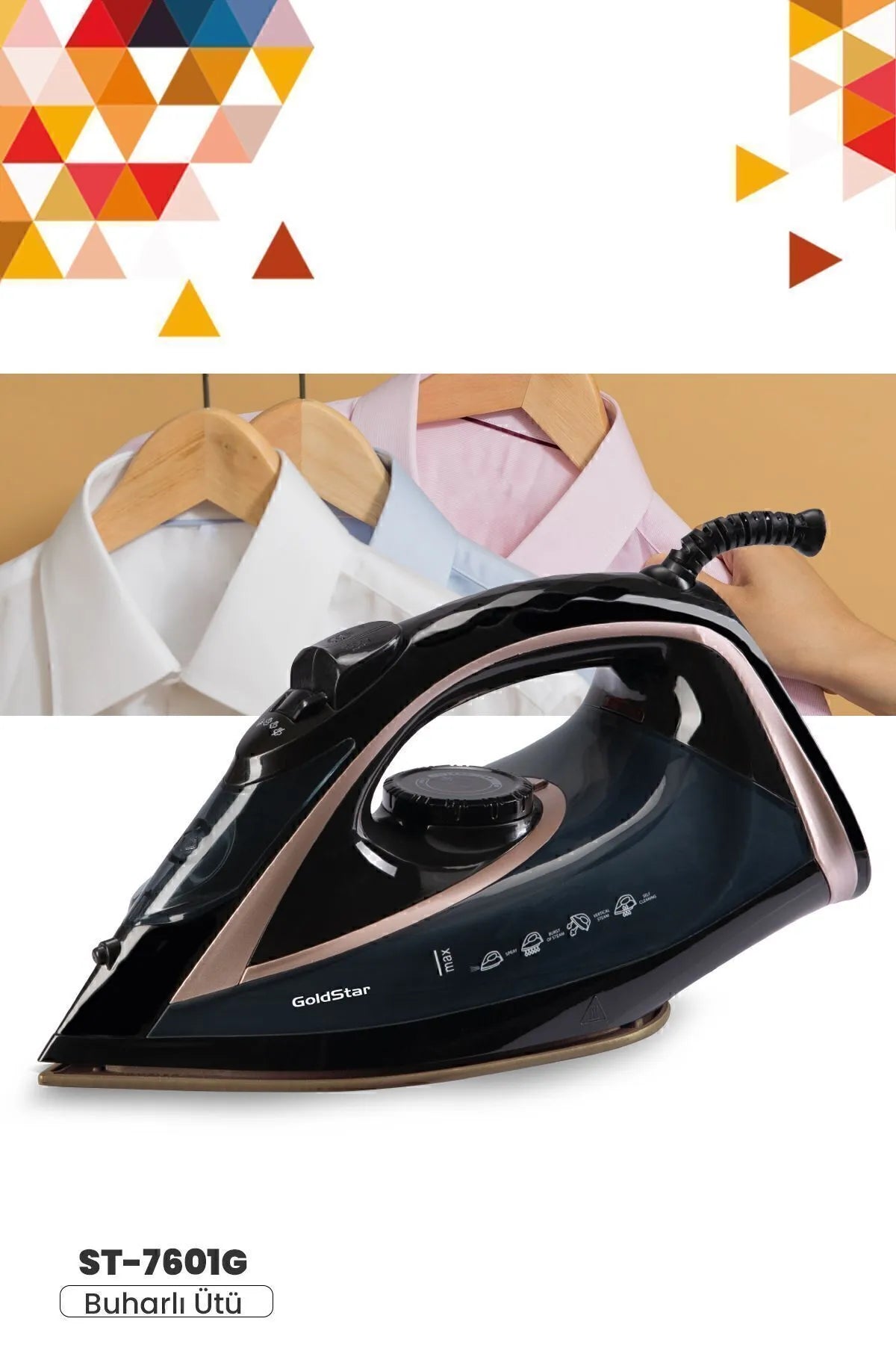 PLANCHA DE VAPOR RAF 2600 VATIOS R.1215J