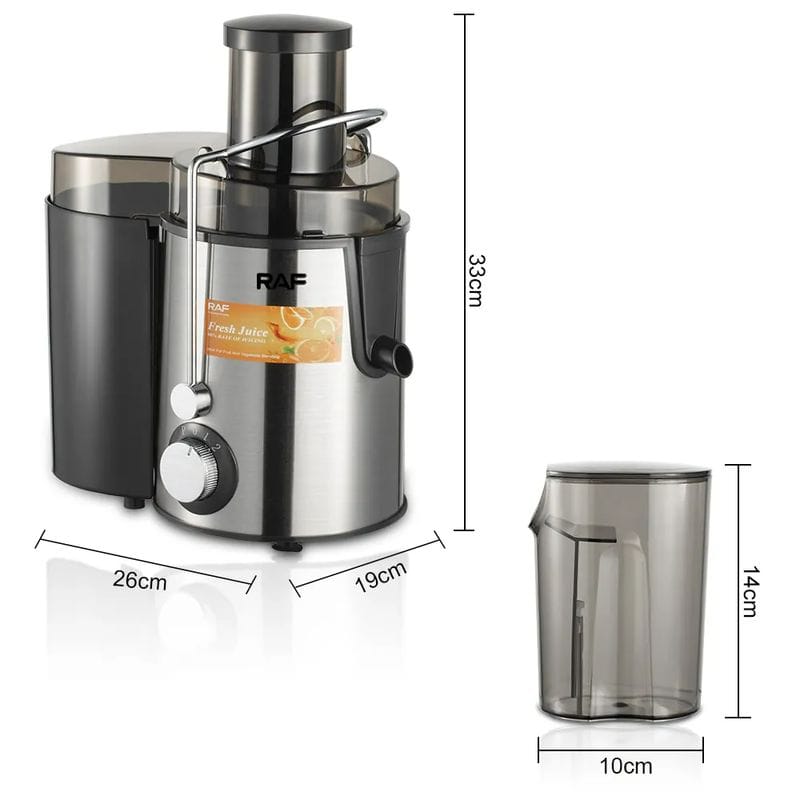 EXTRACTOR ELECTRICO DE JUGO RAF DE 1.5L 800W R.2811