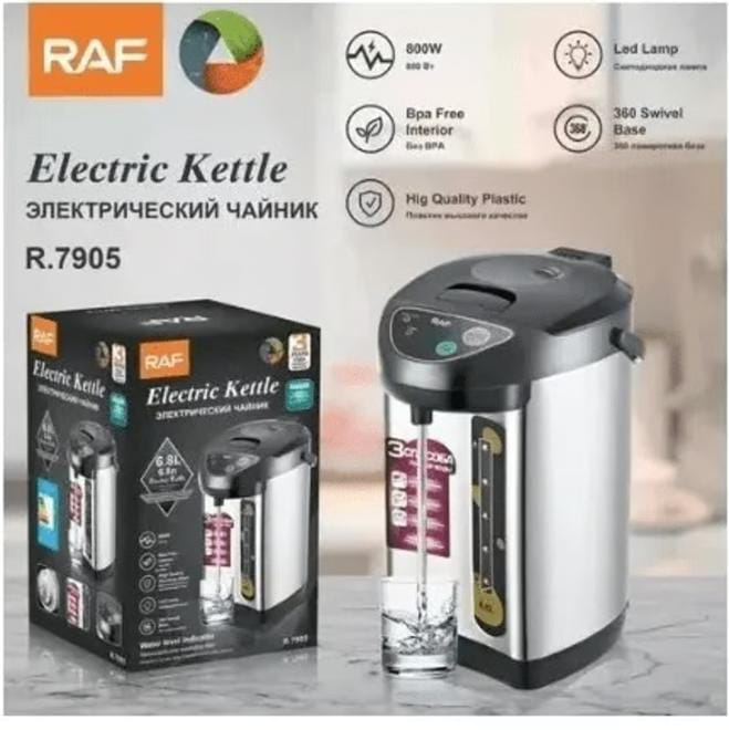 TERMO HERVIDOR RAF ELECTRICO 800W DE 6.8L
