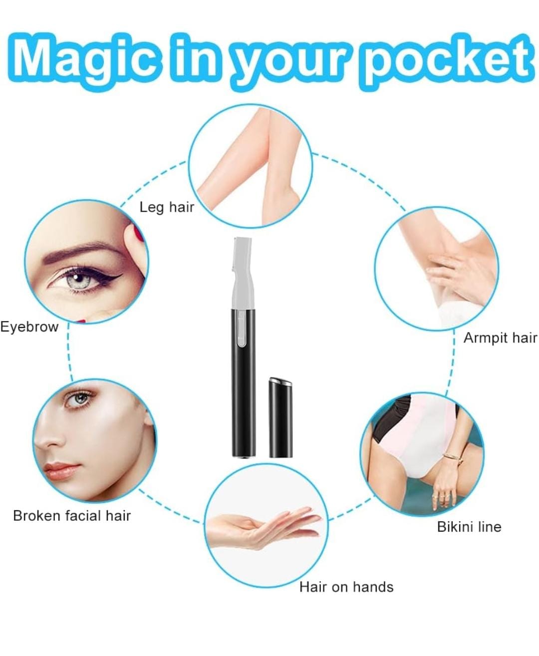 MINI AFEITADOR DE CEJAS PARA HONBRE Y MUJER