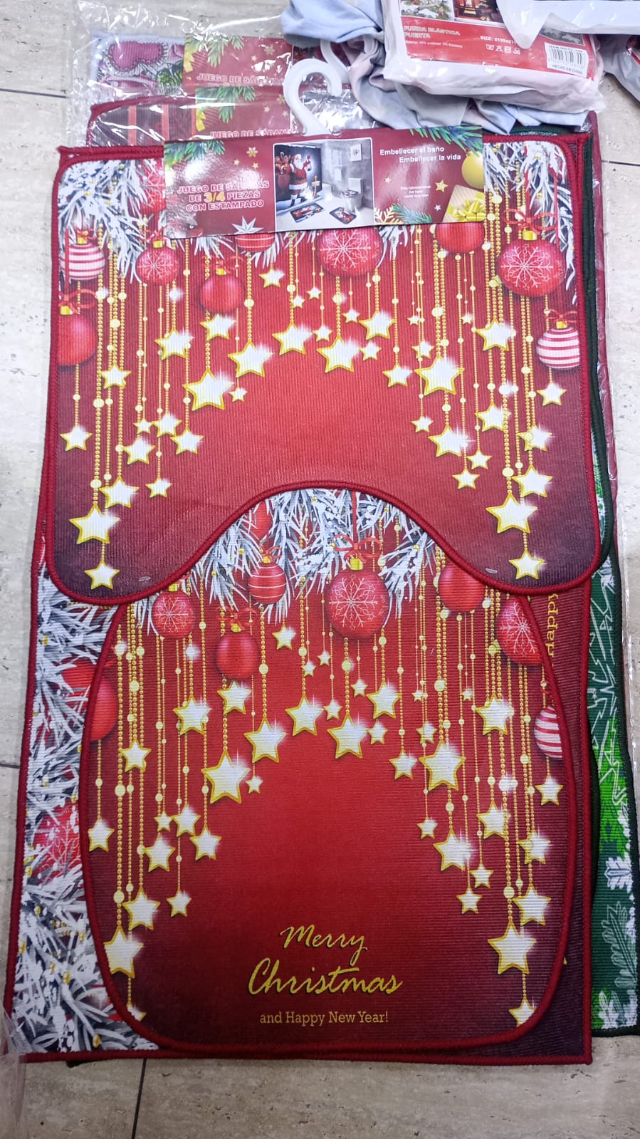SET DE BAÑO NAVIDEÑO