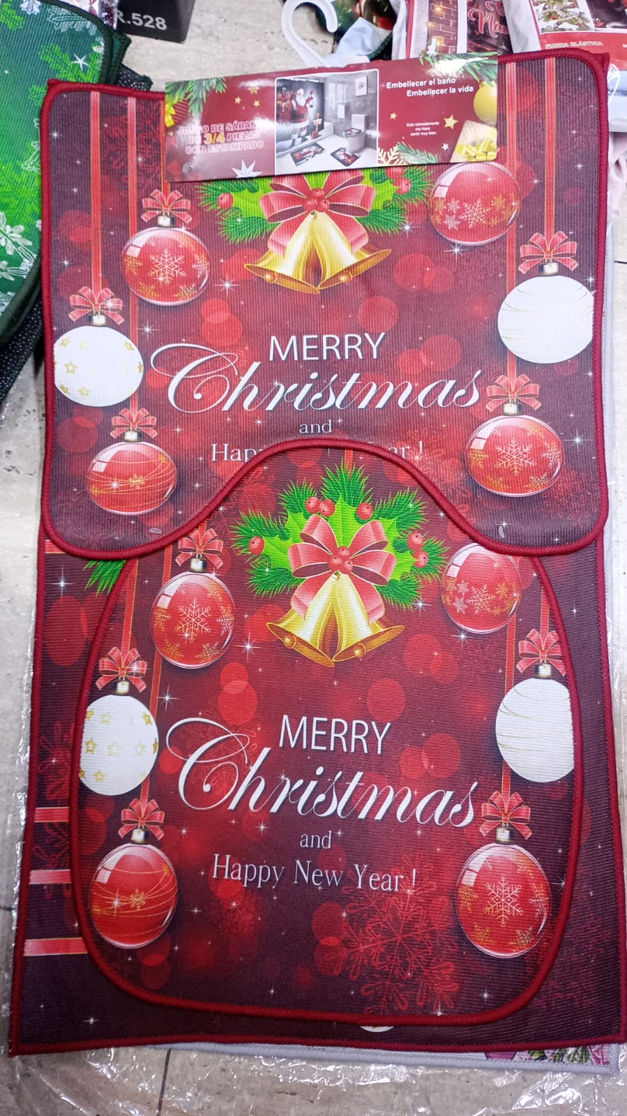 SET DE BAÑO NAVIDEÑO