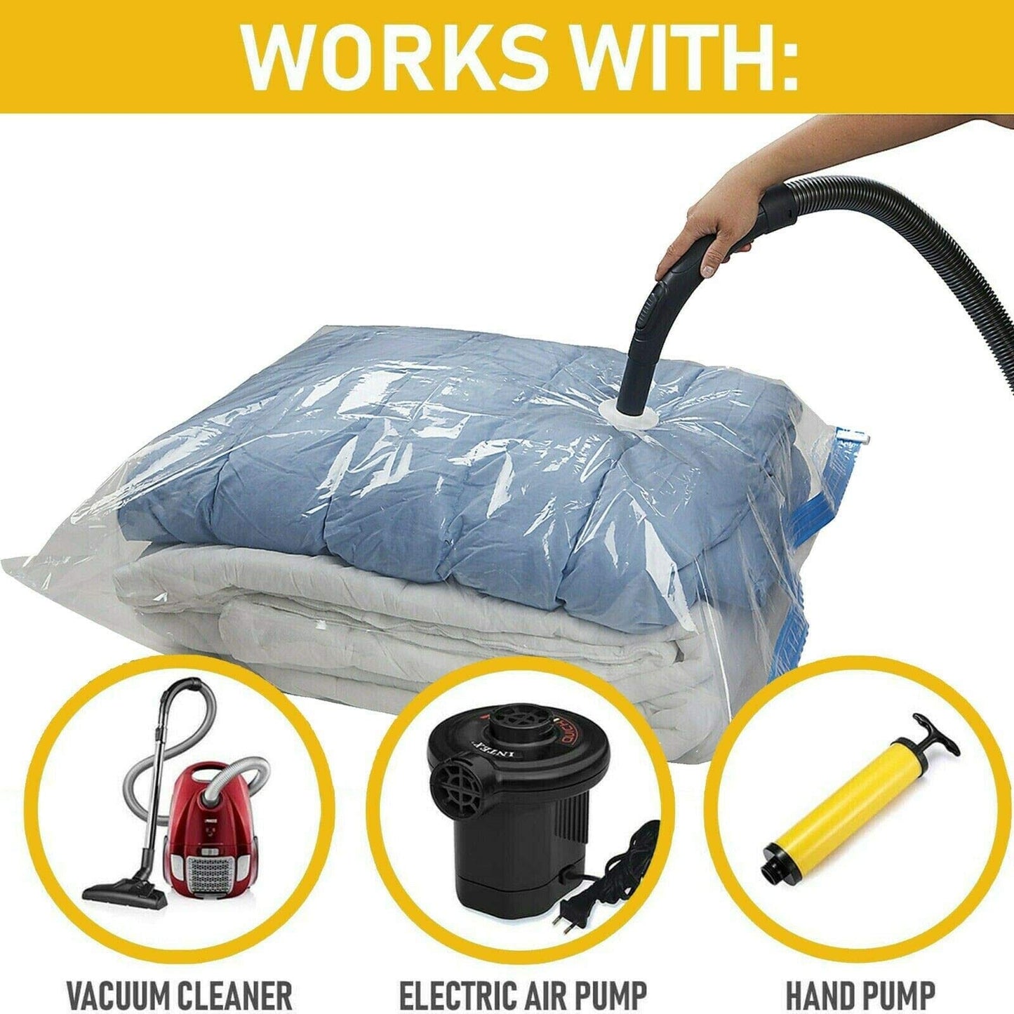 SET BOLSAS AL VACIÓ MAS SUCCIONADOR
