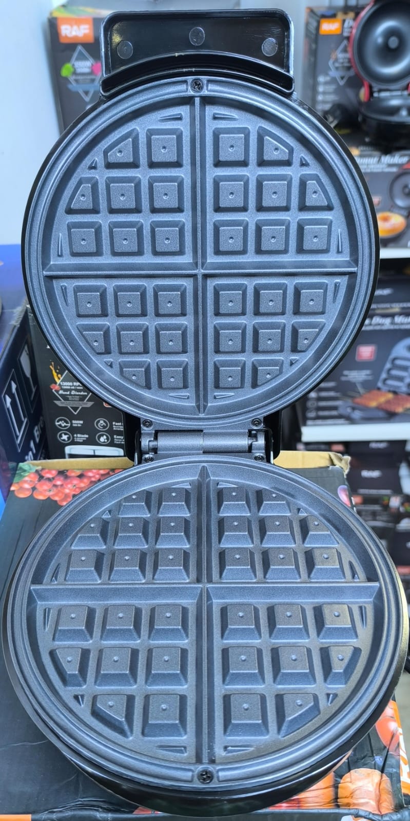 MAQUINA RAF R.2225 WAFFLES 1000 W Negro - R2225