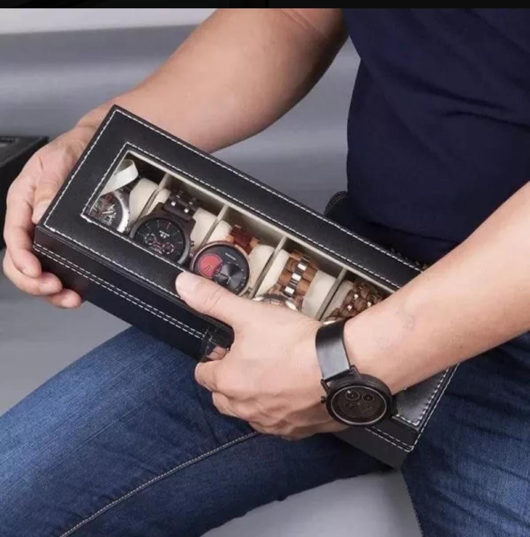 JOYERO PORTA 6 RELOJES