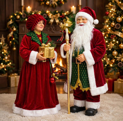PAREJITA MAMÁ NOELA Y PAPÁ NOEL 90 CM