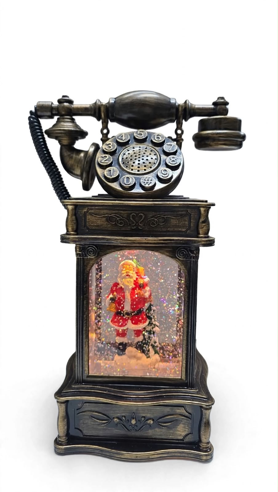 LÁMPARA NAVIDEÑA DISEÑO TELÉFONO ANTIGUO