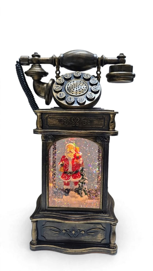 LÁMPARA NAVIDEÑA DISEÑO TELÉFONO ANTIGUO