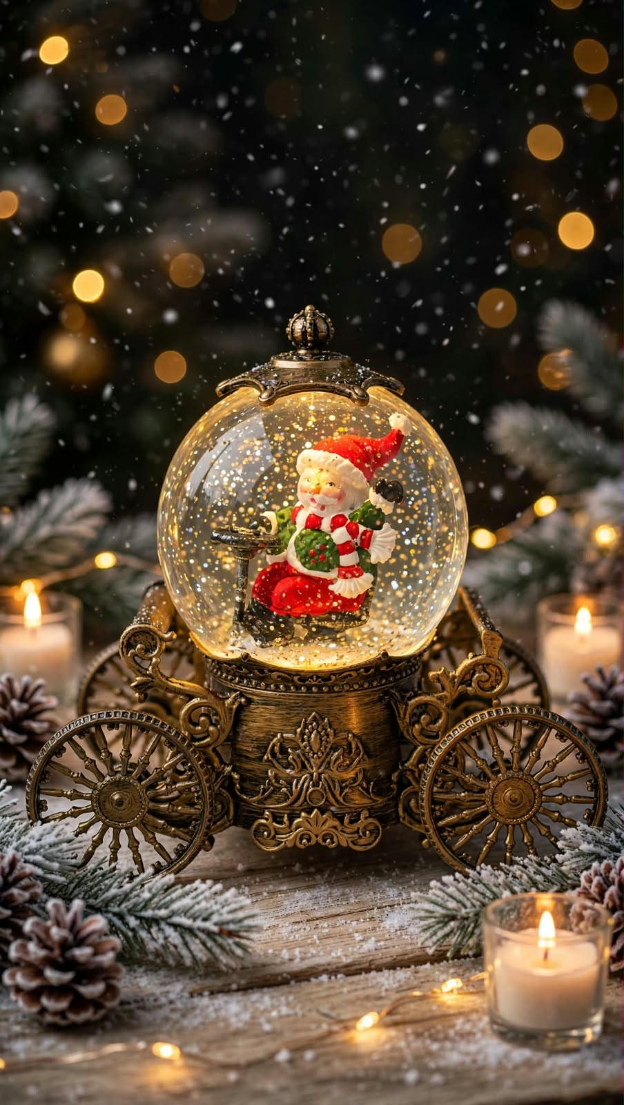 ADORNO NAVIDEÑO CARRUAJE MUSICAL