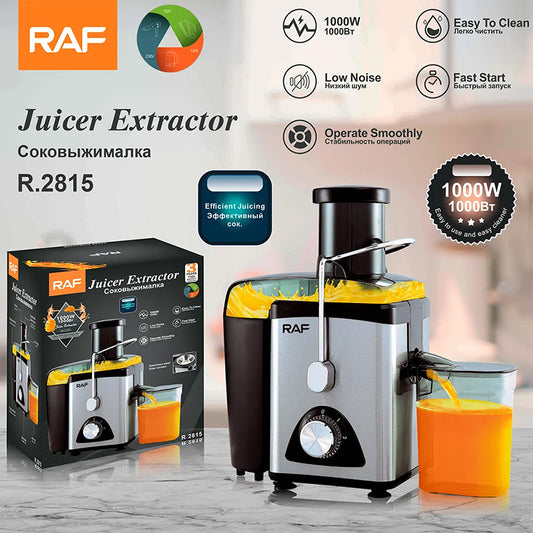 EXTRACTOR RAF 800W 600ml - 2 Velocidades con Cuchillo de Acero