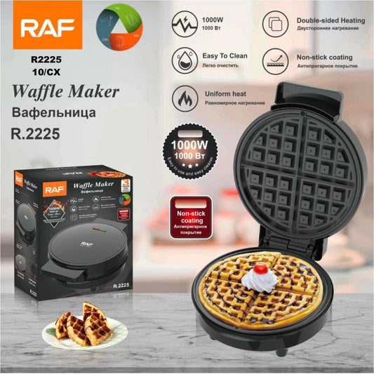 MAQUINA RAF R.2225 WAFFLES 1000 W Negro - R2225