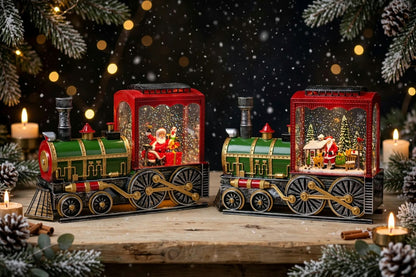 ADORNO NAVIDEÑO EN FORMA DE TREN MUSICAL