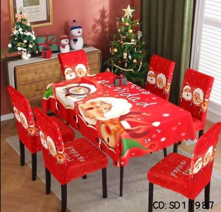 JUEGO DE MANTEL CON SILLAS