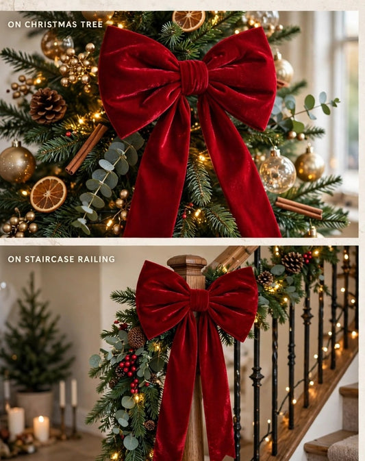 LAZOS NAVIDEÑOS DE TERCIOPELO 2 M
