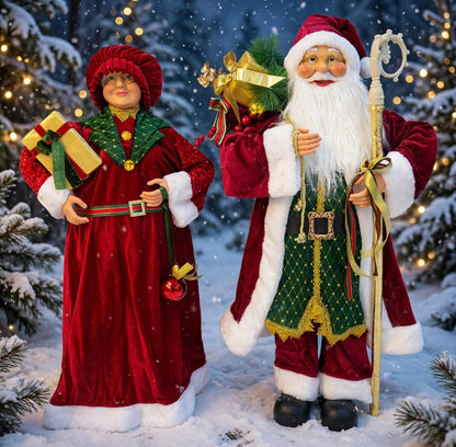 PAREJITA MAMÁ NOELA Y PAPÁ NOEL 90 CM