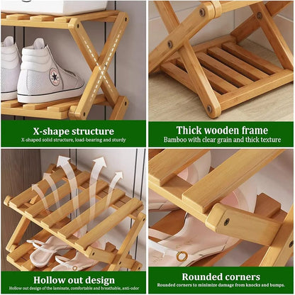 ESTANDE BAMBU PLEGABLE DE 5 NIVELES  CD-262