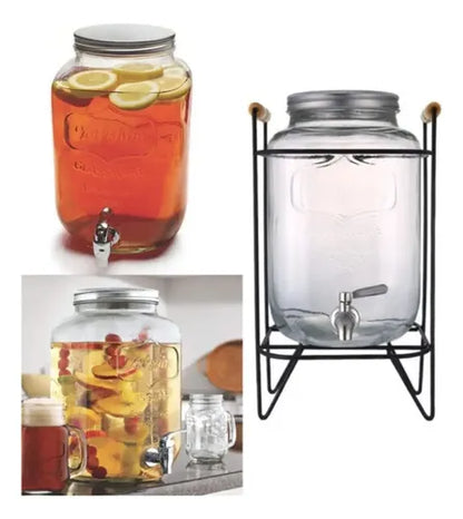 DISPENSADOR DE AGUA DE VIDRIO BOROSILICATO 8.0L