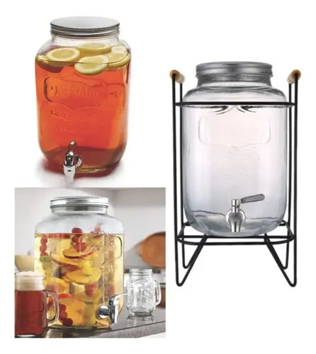 DISPENSADOR DE AGUA DE VIDRIO BOROSILICATO 8.0L