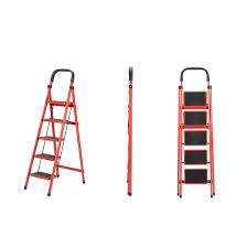 ESCALERA DE 5 PASOS PLEGABLE DE METAL 120CM