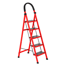ESCALERA DE 5 PASOS PLEGABLE DE METAL 120CM
