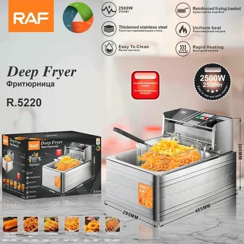FREIDORA DE PAPAS RAF 2500W 6.0L R.5220