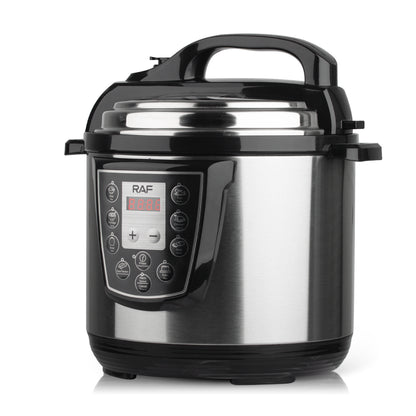 OLLA A PRESIÓN ELÉCTRICA MULTIFUNCIÓN RAF R.177 – 6L | 1000W ACERO INOXIDABLE