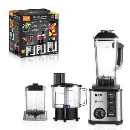 LICUADORA ELÉCTRICA MULTIFUNCIONAL RAF R.2865 – 3 EN 1 | 2000W & 8 CUCHILLAS
