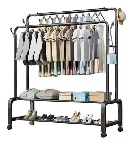 PERCHERO DE ROPA CON RUEDAS YP-610