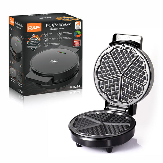 MÁQUINA ELÉCTRICA PARA GOFRES RAF R.22254 – 1000W | ANTIADHERENTE & FÁCIL DE USAR