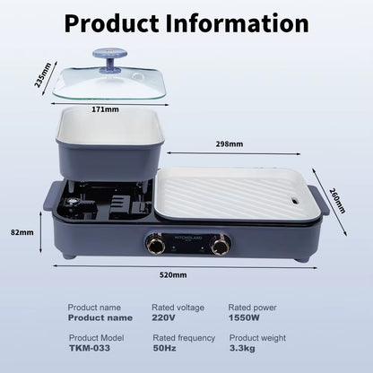 COCINA MULTIFUNCIONAL 2 EN 1 1550W R.5433