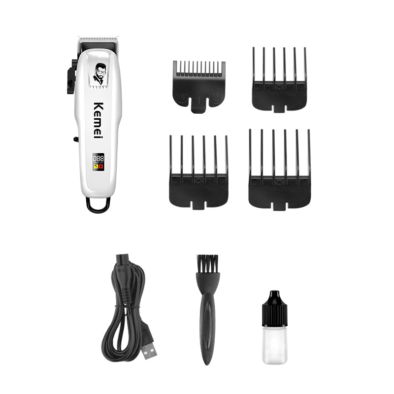 CORTADORA DE PELO PROFESIONAL KEMEI KM-PG809A | RECARGABLE USB – AJUSTABLE