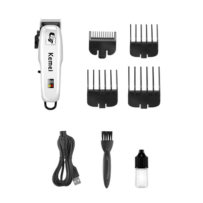 CORTADORA DE PELO PROFESIONAL KEMEI KM-PG809A | RECARGABLE USB – AJUSTABLE