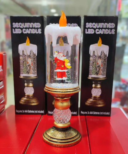 CANDELABRO NAVIDEÑO EN FORMA DE VELA