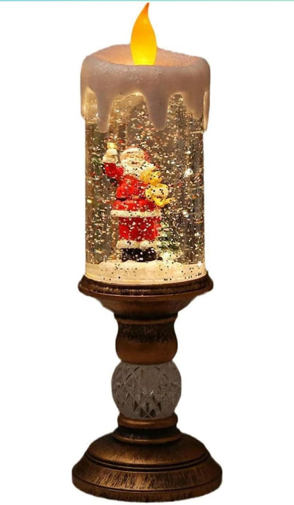 CANDELABRO NAVIDEÑO EN FORMA DE VELA