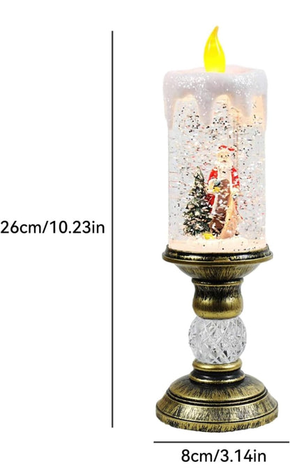 CANDELABRO NAVIDEÑO EN FORMA DE VELA