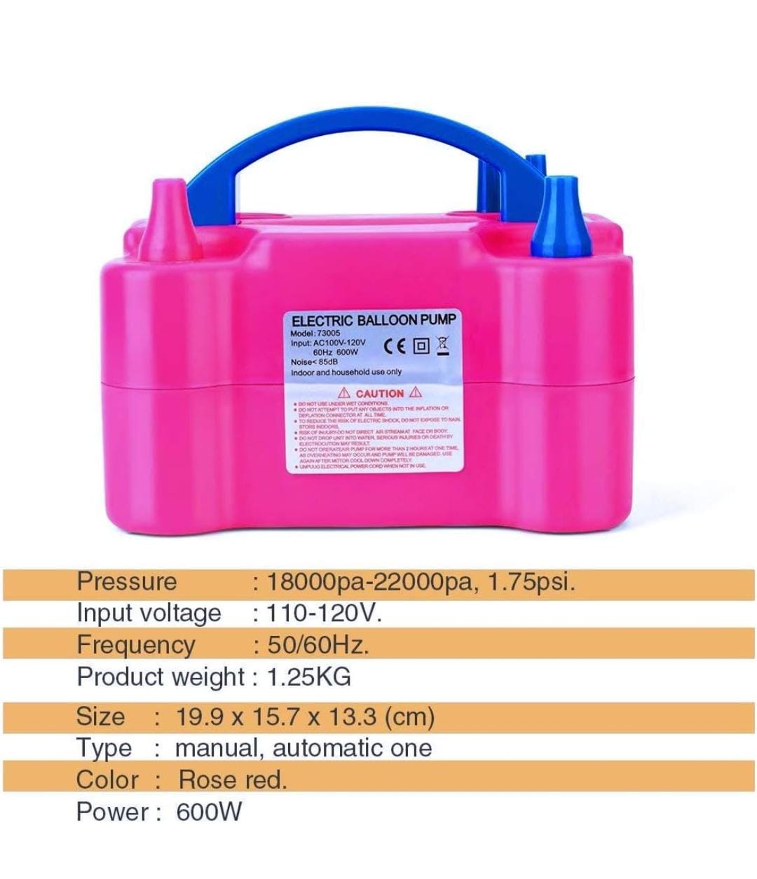 INFLADOR DE GLOBOS ELECTRICO