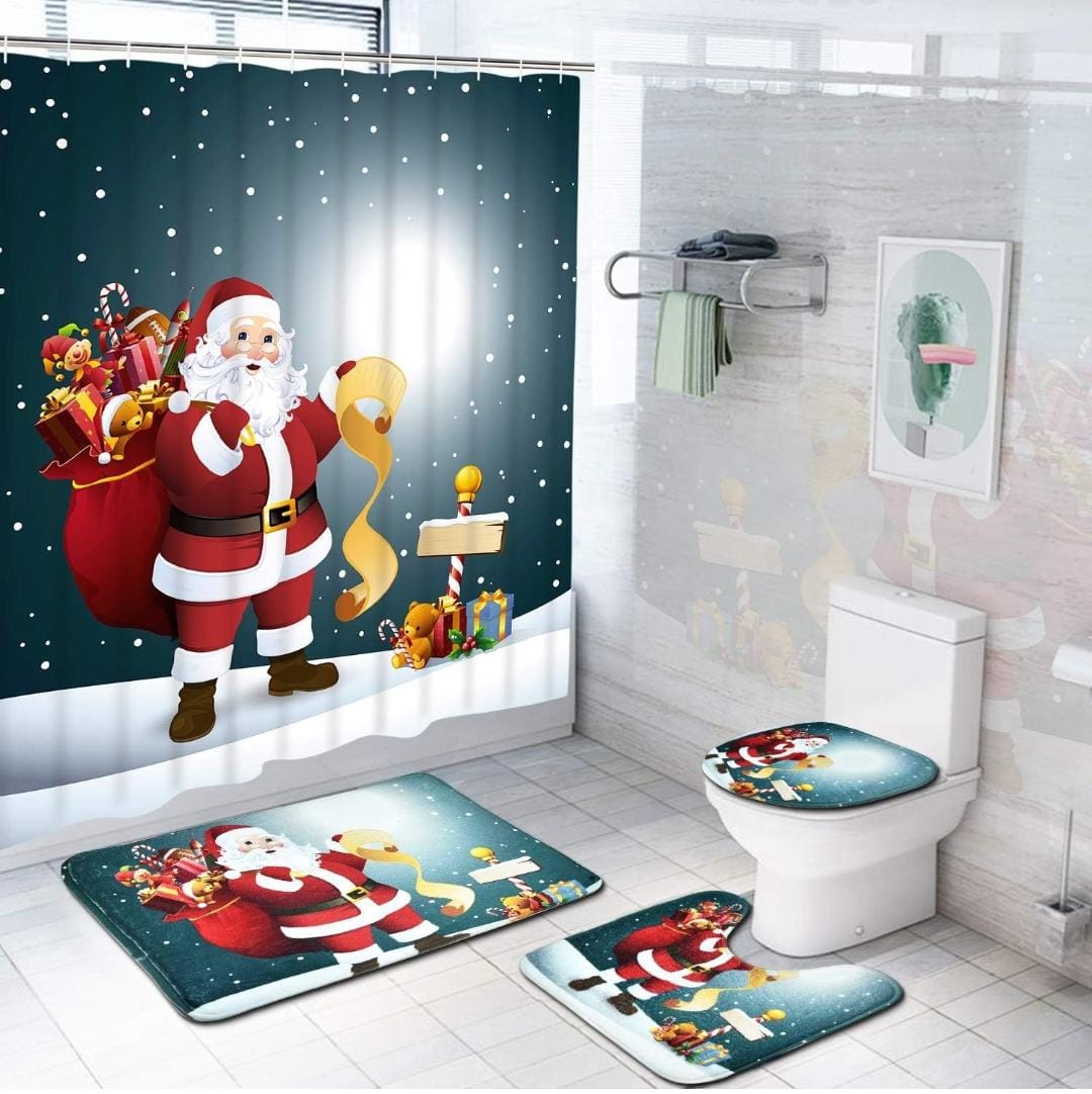 SET DE BAÑO NAVIDEÑOS 4 EN 1