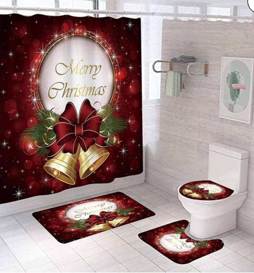 SET DE BAÑO NAVIDEÑOS 4 EN 1