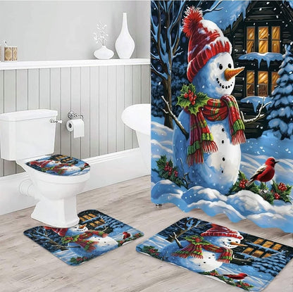 SET DE BAÑO NAVIDEÑOS 4 EN 1