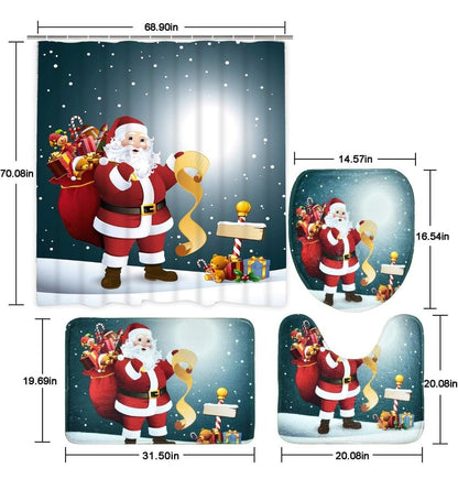 SET DE BAÑO NAVIDEÑOS 4 EN 1
