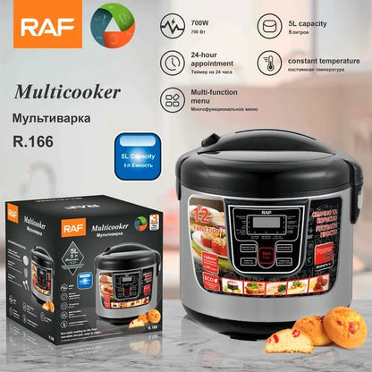 OLLA MULTIFUNCIONAL RAF ELECTRICA Y VAPORIZADOR 900W R.166B