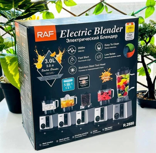 LICUADORA RAF ELECTRICA 5 EN 1 3LT 2600W