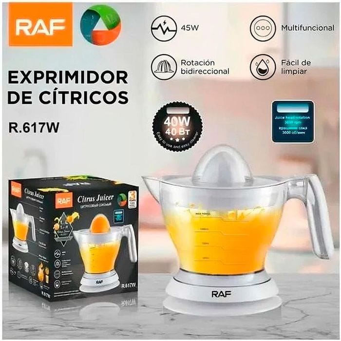 EXPRIMIDOR ELECTRICO RAF R.617 DE 45 W 1LT